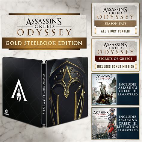 assassins creed odyssey steel box|Assassin's Creed Odyssey Gold Edition SteelBook .